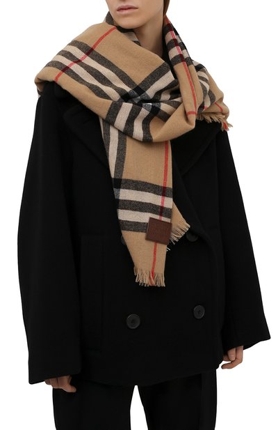 Кашемировый шарф BURBERRY коричневого цвета по цене 62550 руб., арт. 8046212, фото 2 Кашемировый шарф BURBERRY, арт. 8046212, фото 2