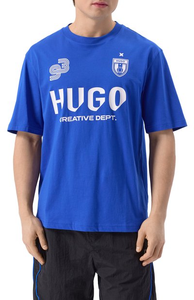 Хлопковая футболка HUGO BLUE, арт. 50541252, фото 3