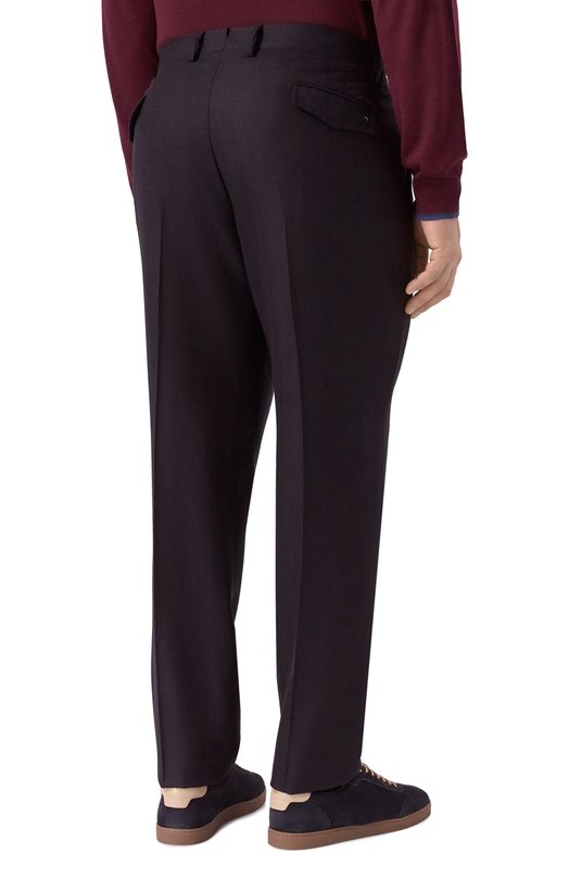 Брюки из шерсти и кашемира Stefano Ricci M1T5300013/WC001T Бордовый  M1T5300013/WC001T Фото 4