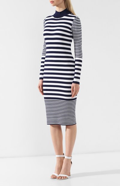 Платье-миди в полоску MICHAEL MICHAEL KORS, арт. MH88YFH5ZV, фото 3