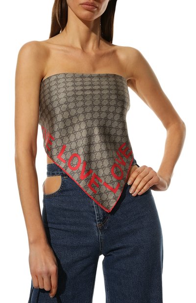 Шелковый платок GUCCI, арт. 681907/3G001, фото 2