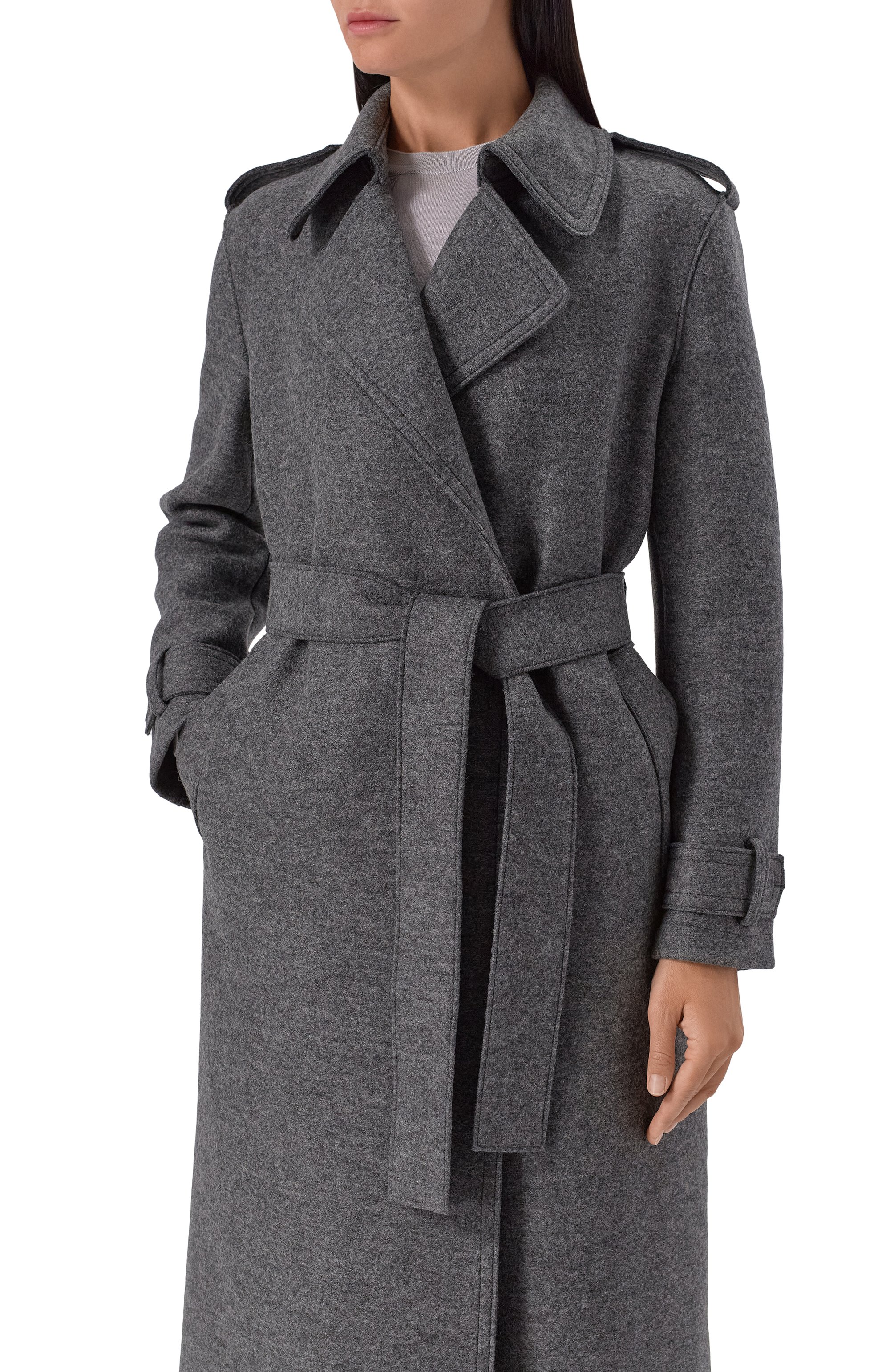 Шерстяное пальто HARRIS WHARF LONDON, арт. AA1343MLK-Y, фото 5