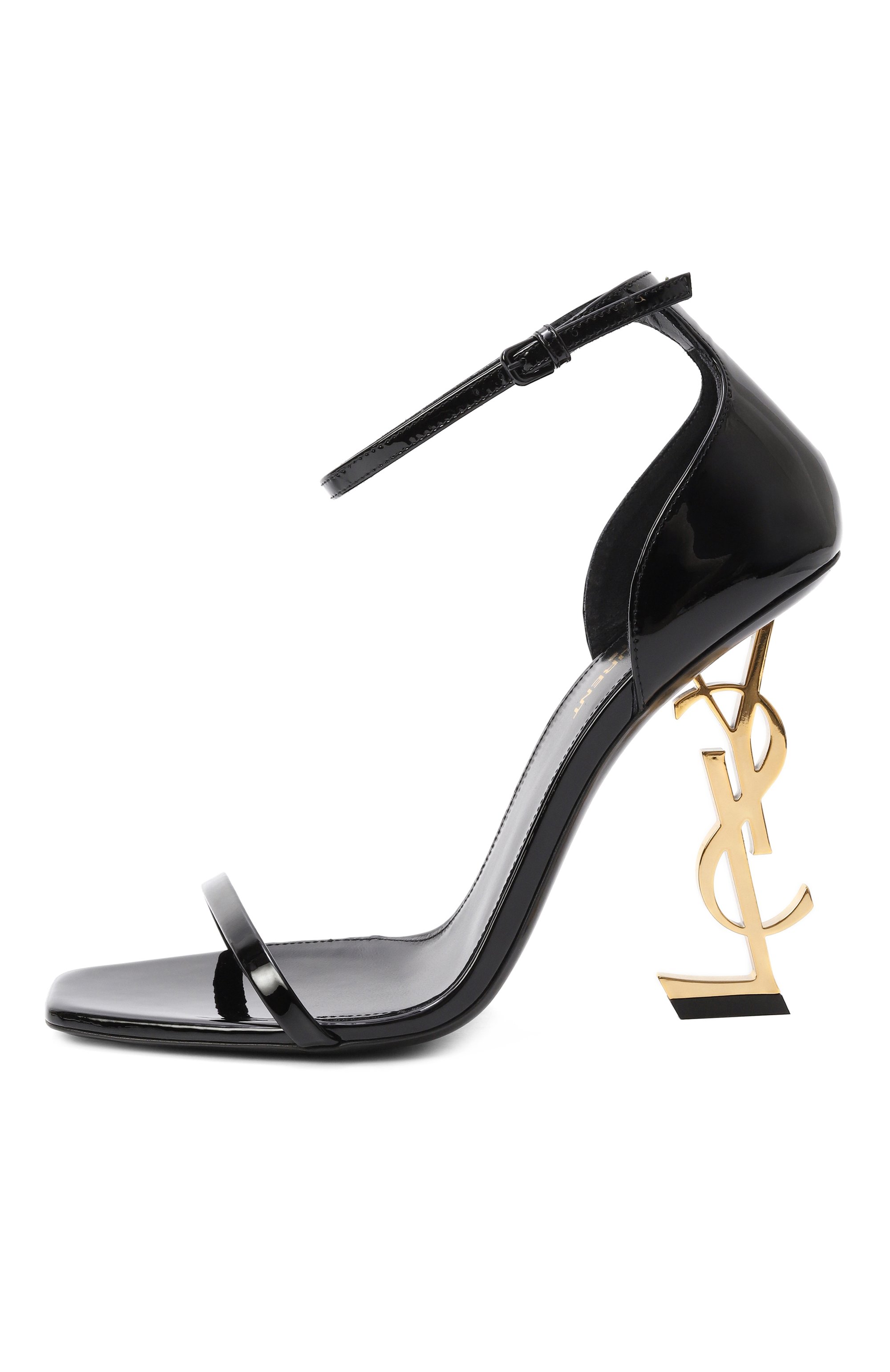 Лакированные босоножки opyum SAINT LAURENT, арт. 557679/1TV1A, фото 4