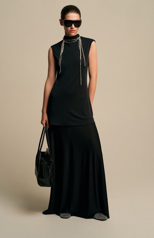 Платье из вискозы Jil Sander J04CT0107/J65016 Чёрный  J04CT0107/J65016 Фото 6