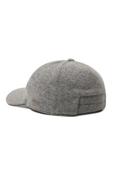Мужская кашемировая бейсболка ZEGNA серого цвета, арт. Z6I12HA6/B6S | Фото 3 (Материал: Шерсть, Текстиль, Кашемир; Нос: Не проставлено; Материал сплава: Проставлено)