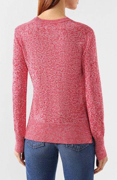 Хлопковый пуловер KENZO розового цвета по цене 42400 руб., арт. 2T05933XD, фото 4 Хлопковый пуловер KENZO, арт. 2T05933XD, фото 4