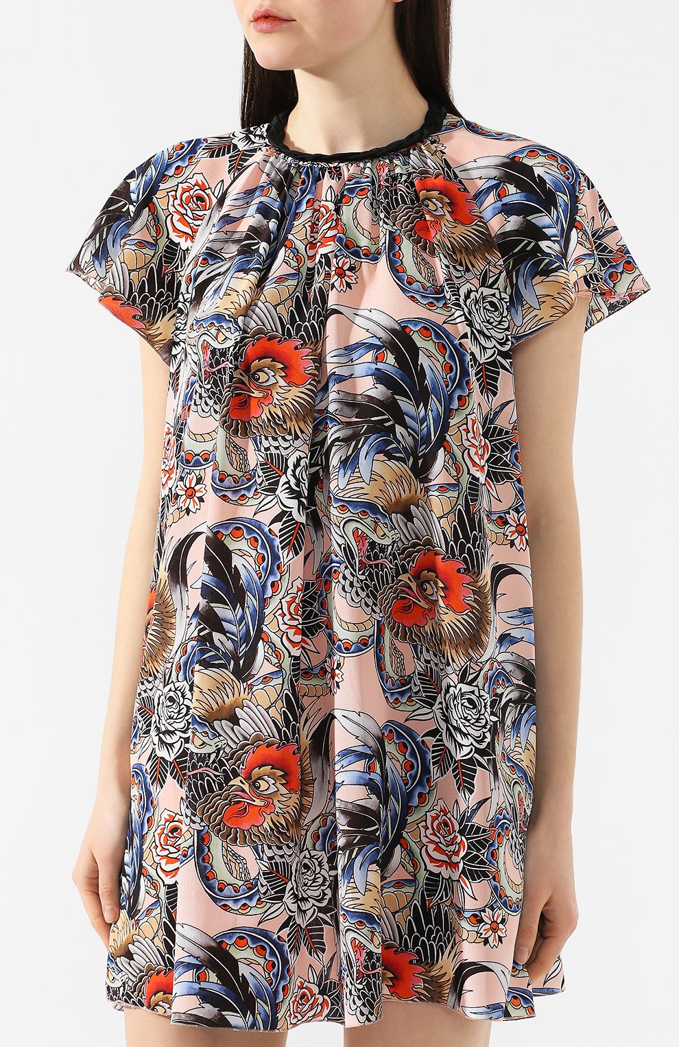 Шелковое платье REDVALENTINO разноцветного цвета по цене 48400 руб., арт. RR0VAD65/SJB, фото 3 Шелковое платье REDVALENTINO, арт. RR0VAD65/SJB, фото 3