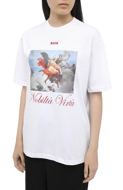 Хлопковая футболка MSGM, арт. 2941MDM161 207798, фото 3