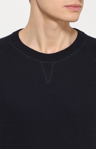 Свитшот из эластичного хлопка BOTTEGA VENETA темно-синего цвета по цене 64700 руб., арт. 425220/V0K50, фото 5 Свитшот из эластичного хлопка BOTTEGA VENETA, арт. 425220/V0K50, фото 5