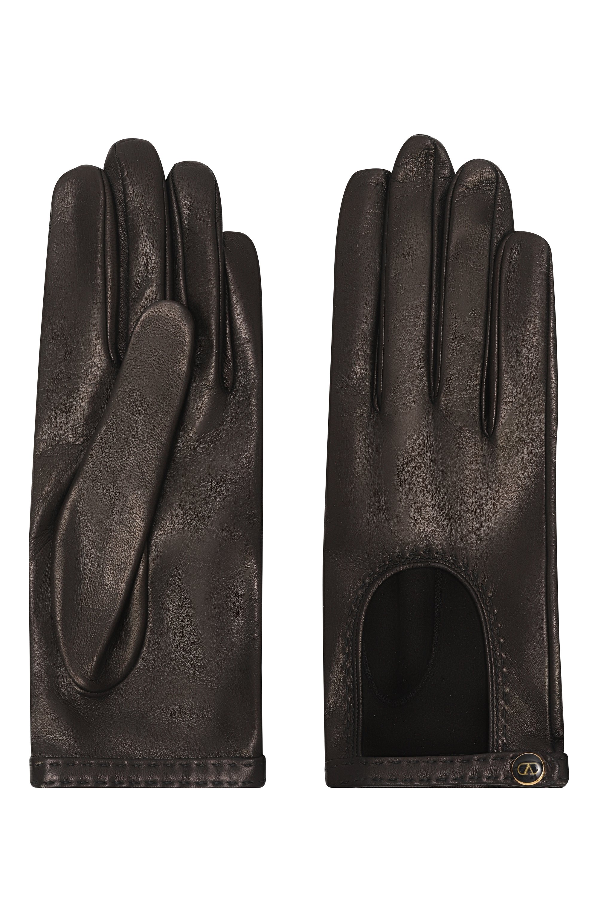 Кожаные перчатки VALENTINO, арт. 7W2GBA00/LDU, фото 2