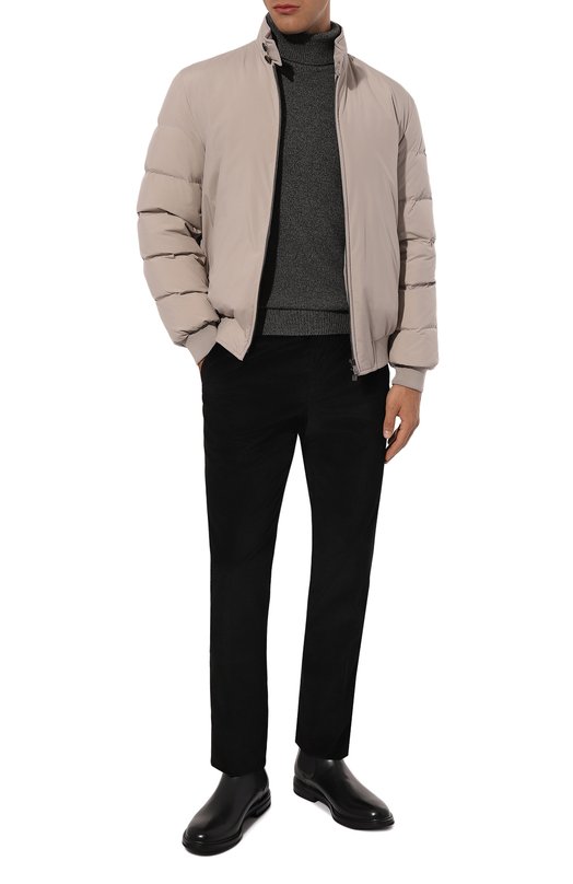 Пуховый бомбер Corneliani 94L5B1-9420150 Бежевый  94L5B1-9420150 Фото 2