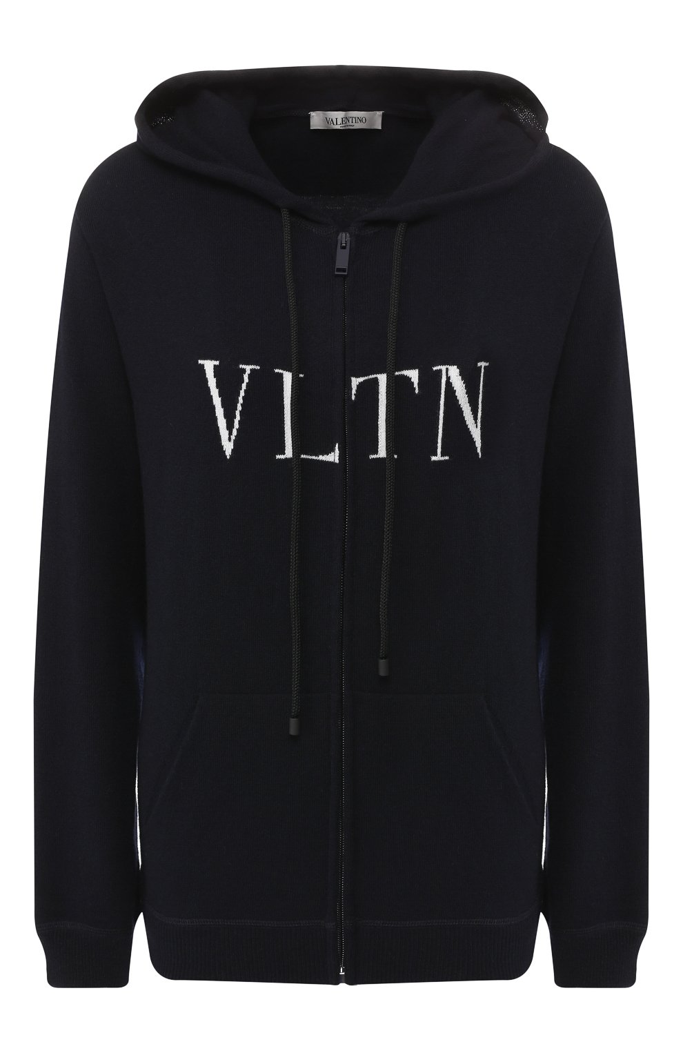 Кашемировый кардиган VALENTINO синего цвета по цене 206000 руб., арт. RB3KE01449V, фото 1 Кашемировый кардиган VALENTINO, арт. RB3KE01449V, фото 1