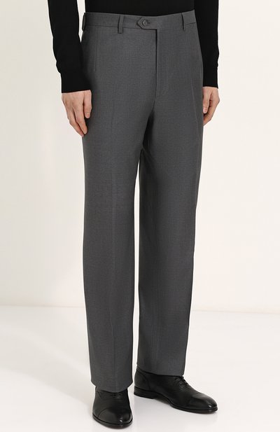 Шерстяные брюки прямого кроя BRIONI, арт. RPL16S/PZA0P/C0RTINA, фото 3