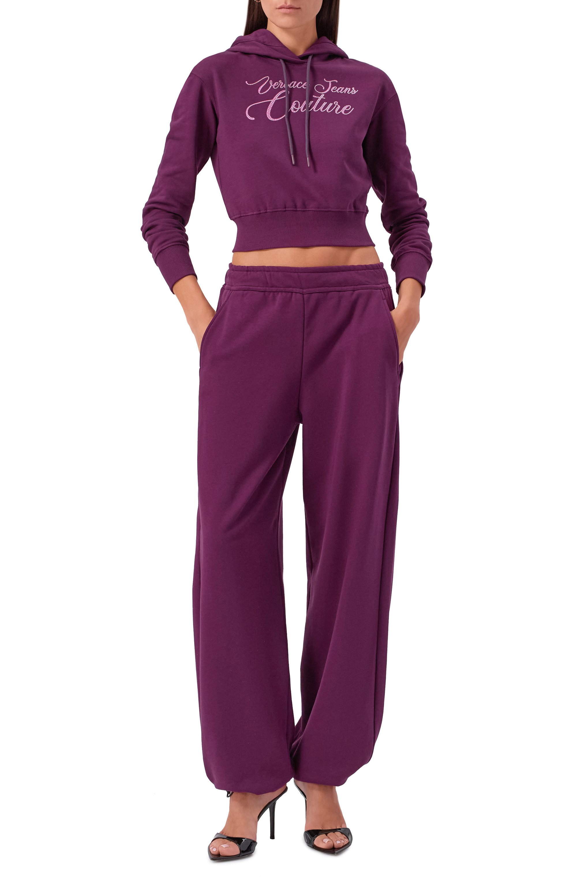 Хлопковые джоггеры VERSACE JEANS COUTURE, арт. 79HAAT05/CF01T, фото 2