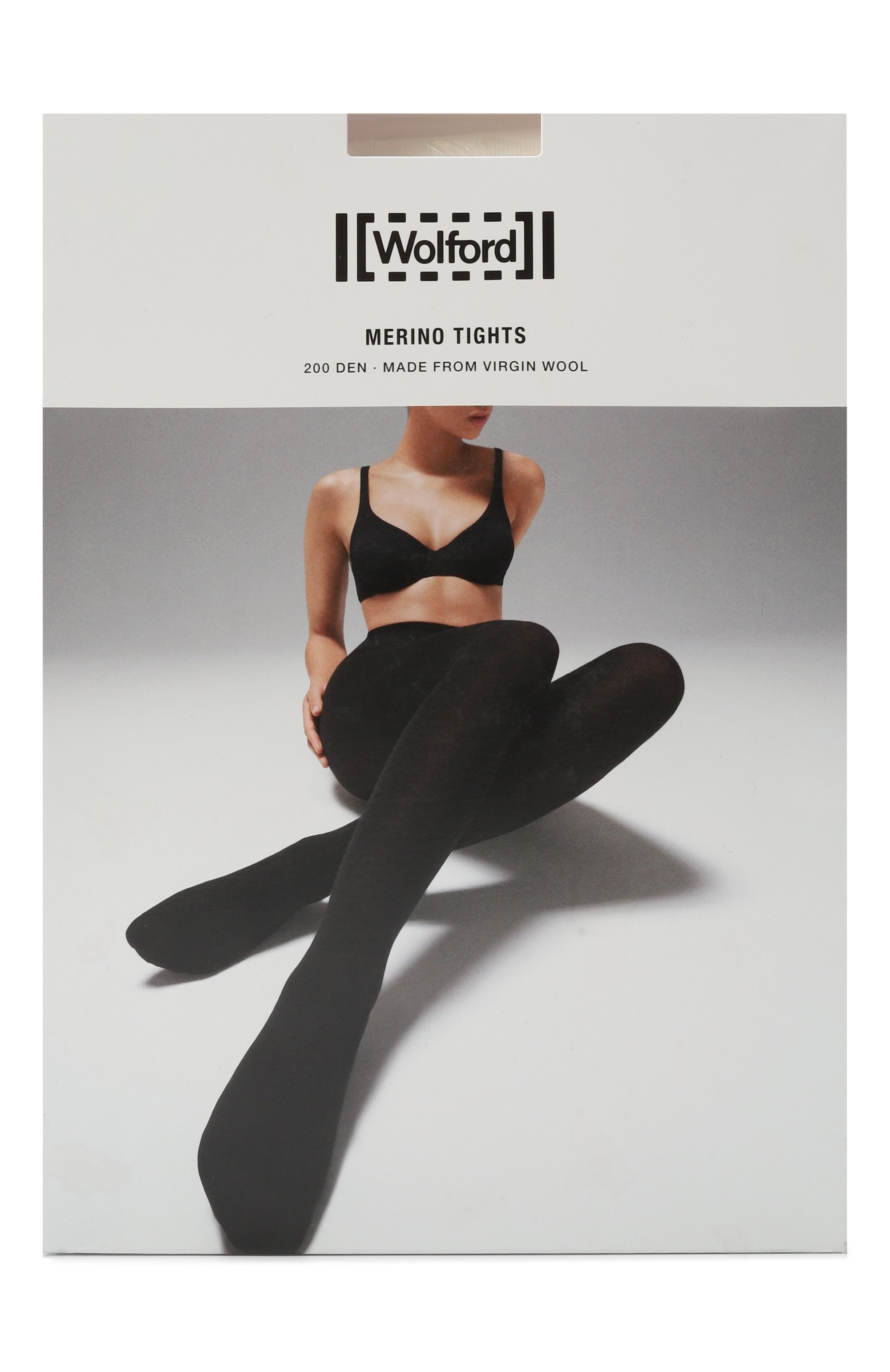 Колготки WOLFORD кремового цвета по цене 11900 руб., арт. 11310., фото 1 Колготки WOLFORD, арт. 11310., фото 1