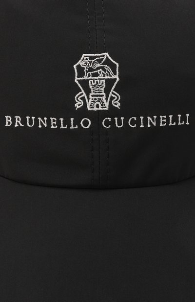 Бейсболка BRUNELLO CUCINELLI черного цвета по цене 69650 руб., арт. MM4799859, фото 3 Бейсболка BRUNELLO CUCINELLI, арт. MM4799859, фото 3