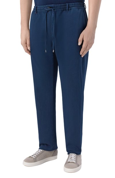 Брюки из хлопка и лиоцелла CORTIGIANI, арт. 4AP400, фото 3