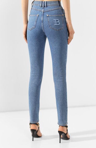 Джинсы BALMAIN голубого цвета по цене 65950 руб., арт. TF15460/D007, фото 4 Джинсы BALMAIN, арт. TF15460/D007, фото 4
