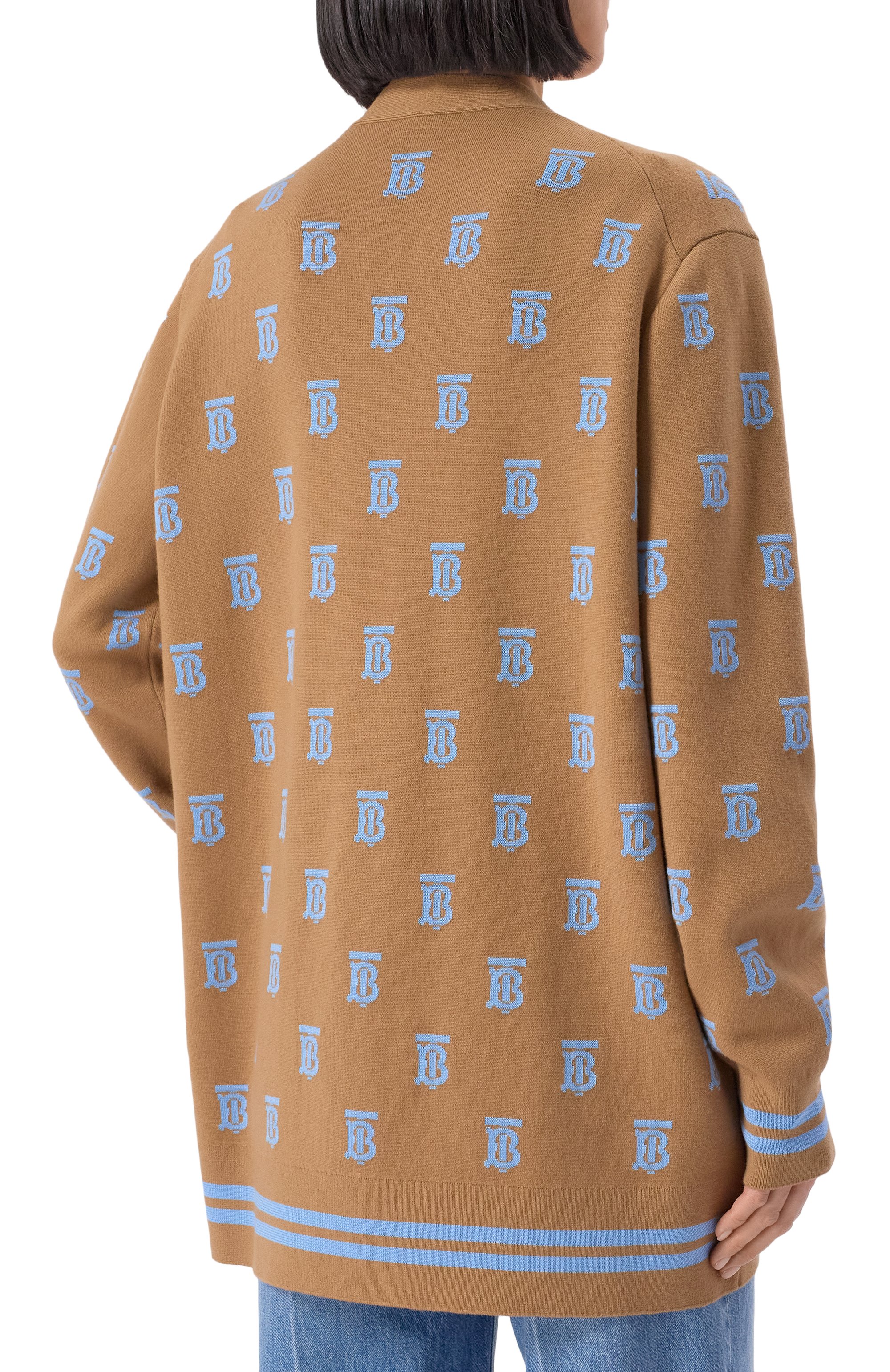 Кардиган из шерсти и шелка BURBERRY, арт. 8065919 A1420, фото 4