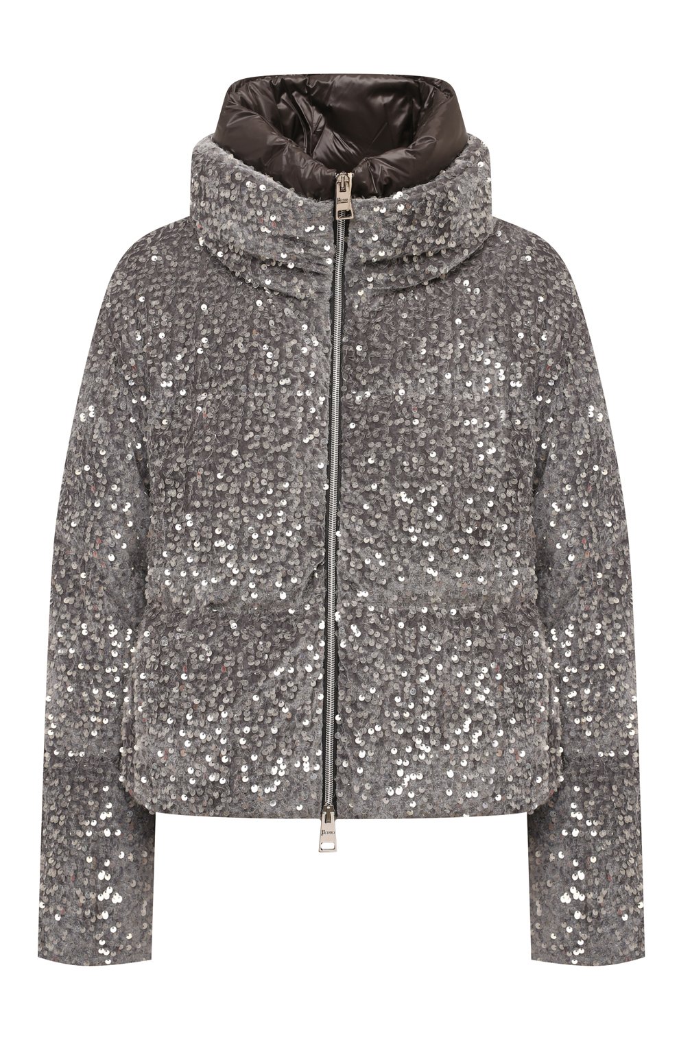 Пуховик с отделкой пайетками HERNO, арт. PI001950D/12623S, фото 1