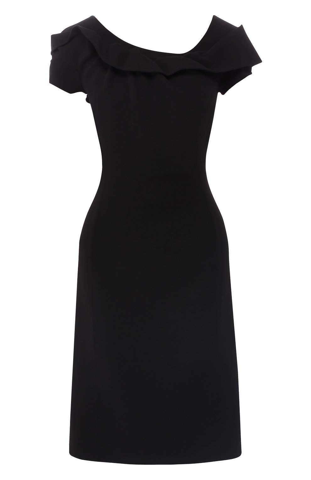 Шерстяное платье GIORGIO ARMANI черного цвета по цене 251500 руб., арт. 9SHVA01T/T001J, фото 1 Шерстяное платье GIORGIO ARMANI, арт. 9SHVA01T/T001J, фото 1