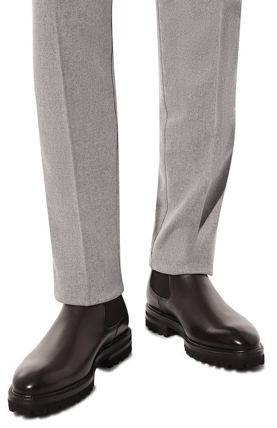 Кожаные челси W.GIBBS, арт. 7260004/B0X ANTIC FUR, фото 3