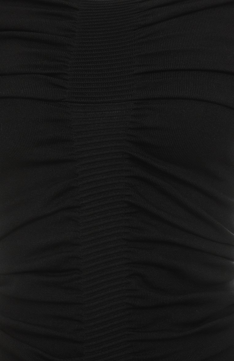Женское платье ALEXANDER WANG черного цвета, арт. 1KC1256030 | Фото 6 (Материал внешний: Синтетический материал, Вискоза; Рукава: Короткие; Длина Ж (юбки, платья, шорты): Мини; Автоматизация состава: Проставлено; Автоматизация ТО: Проставлено; Кросс-КТ: Трикотаж; Женское Кросс-КТ: Платье-одежда; Случай: Повседневный; Стили: Гранж)