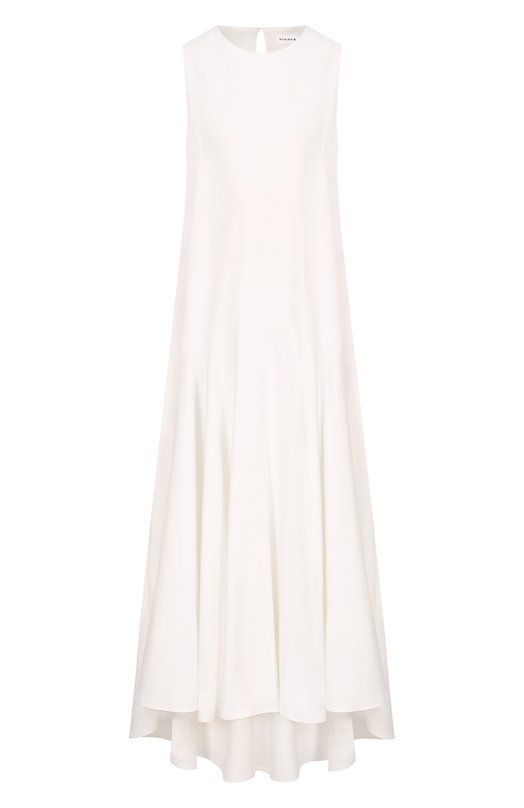 Платье из вискозы и льна P.A.R.O.S.H. D726103/RAISA26 Кремовый D726103/RAISA26