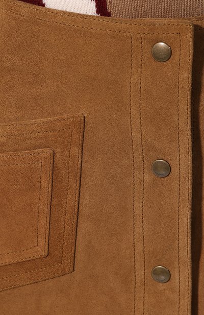 Замшевая юбка SAINT LAURENT, арт. 602763/YC2AY, фото 5