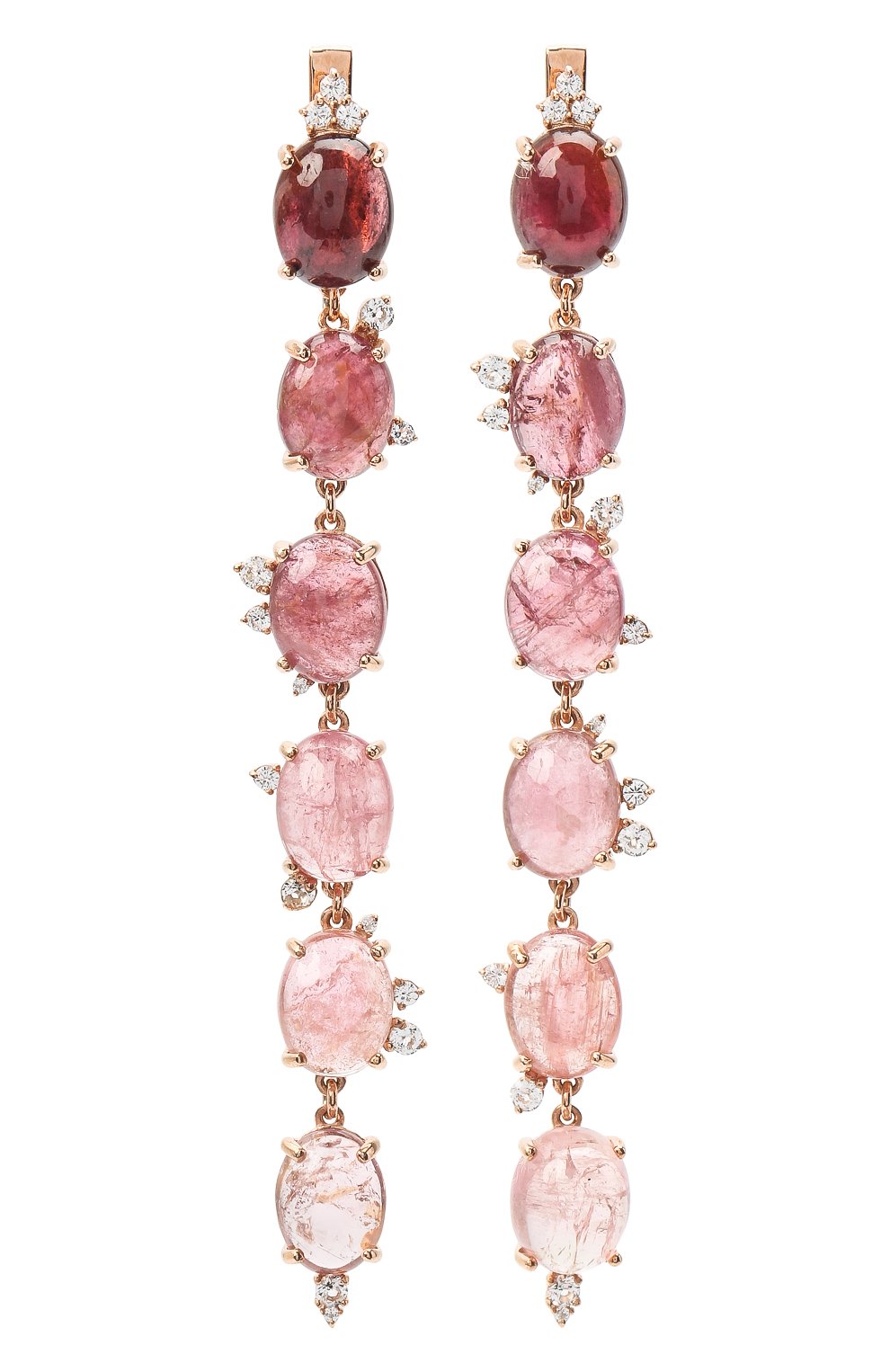Серьги с розовым турмалином MOONKA, арт. ai-ber-p, фото 1