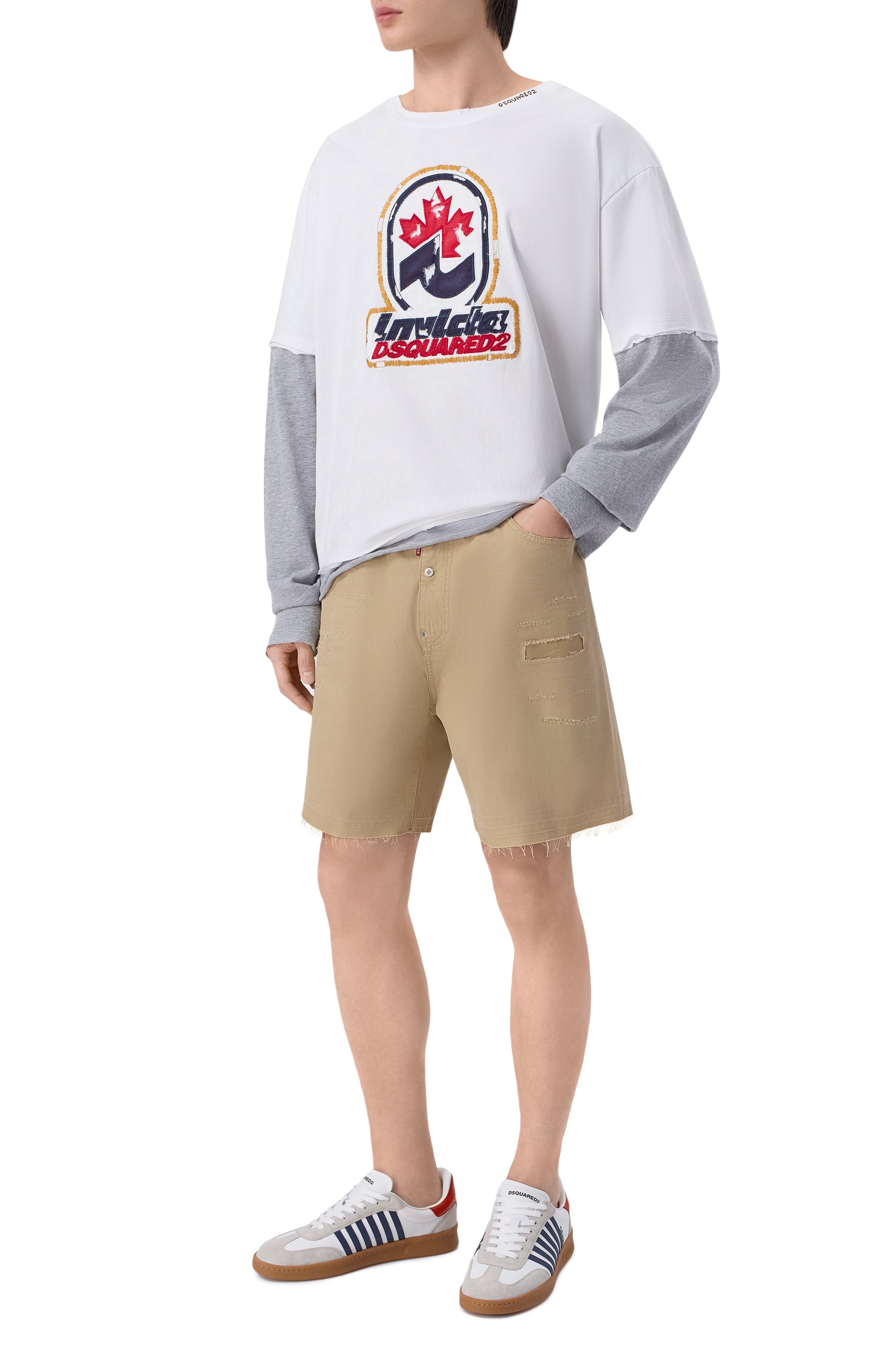 Хлопковые шорты DSQUARED2, арт. S74MU0961/S41794, фото 2