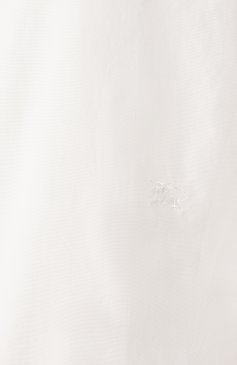 Мужская хлоп�ковая сорочка BURBERRY белого цвета, арт. 8090535 | Фото 6 (Драгоценные камни: Проставлено; Рукава: Длинные; Длина (для топов): Стандартные; Материал сплава: Проставлено; Воротник: Кент; Манжеты: На пуговицах; Стили: Классический; Случай: Формальный; Рубашки М: Regular Fit; Принт: Однотонные; Материал внешний: Хлопок)