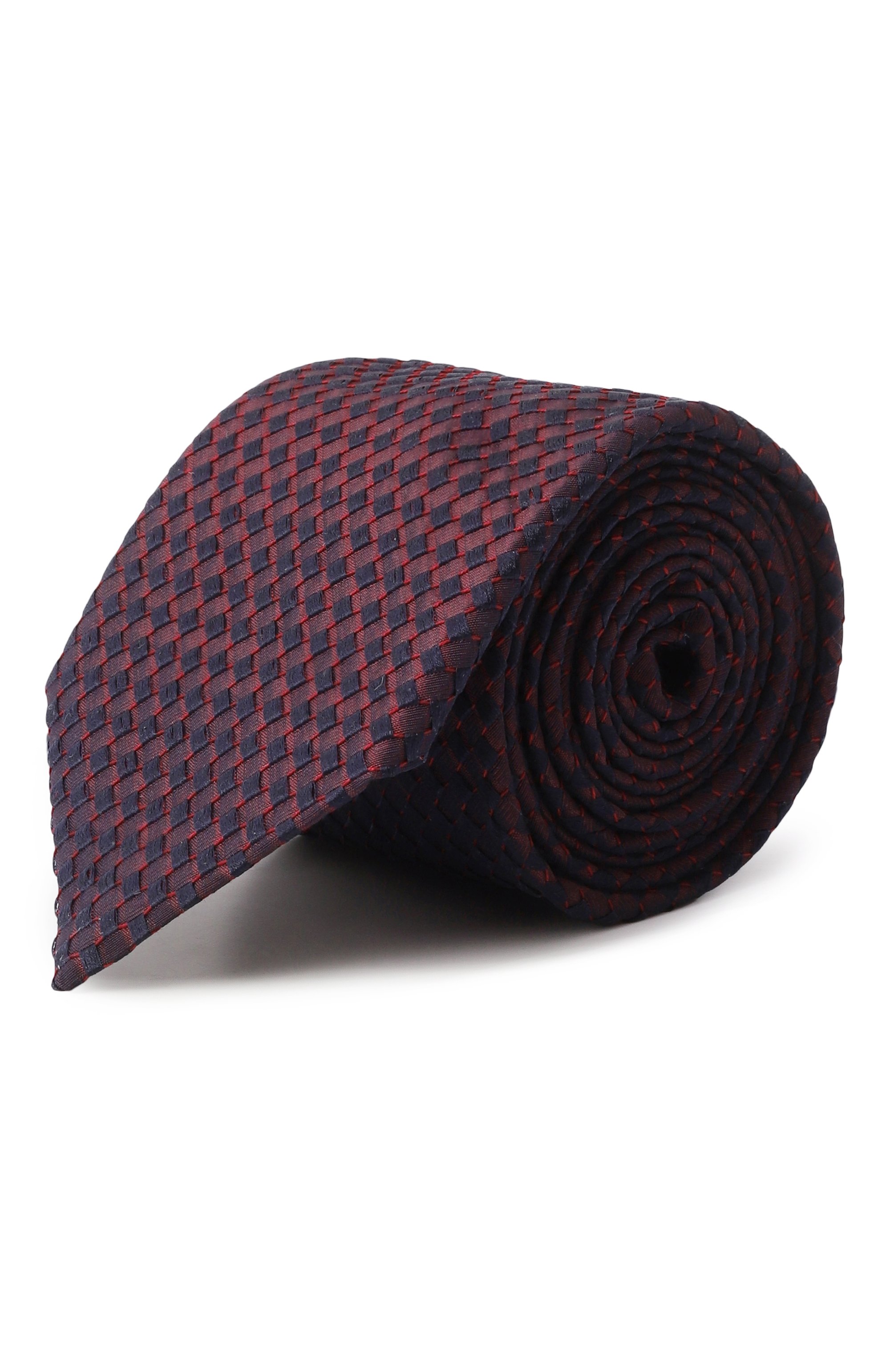 Галстук из шелка и хлопка CANALI, арт. 18/HJ04179, фото 1