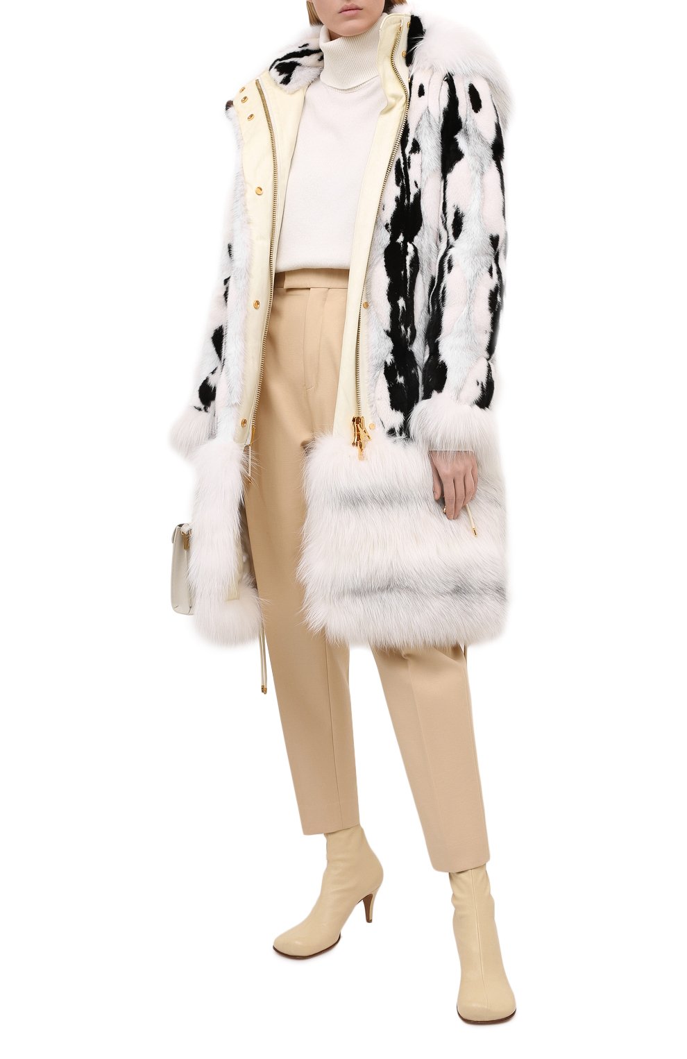 Шуба из меха норки и лисы TOM FORD, арт. CPF190/T80245, фото 2