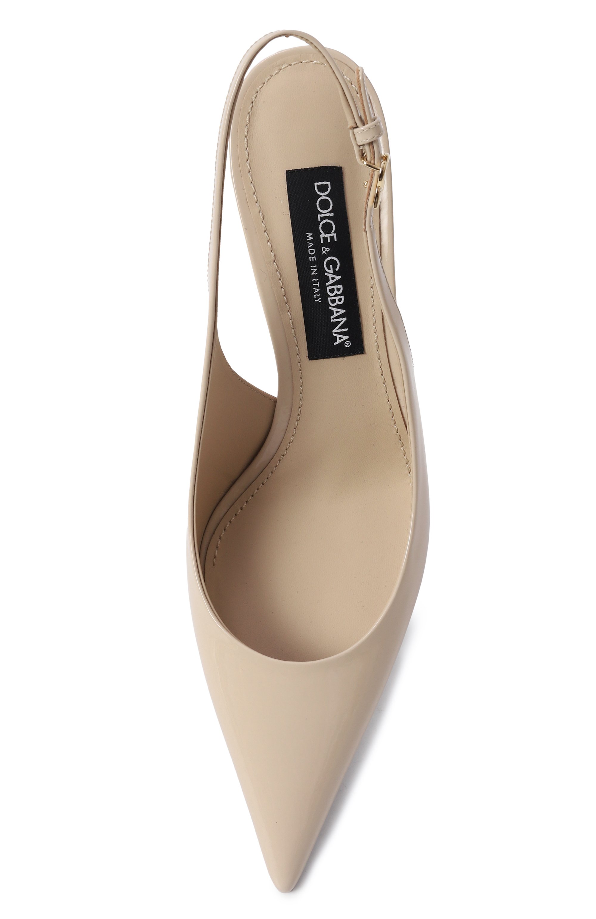 Кожаные туфли lollo 60 DOLCE & GABBANA бежевого цвета по цене 63300 руб., арт. CG0747/A1471, фото 6 Кожаные туфли lollo 60 DOLCE & GABBANA, арт. CG0747/A1471, фото 6