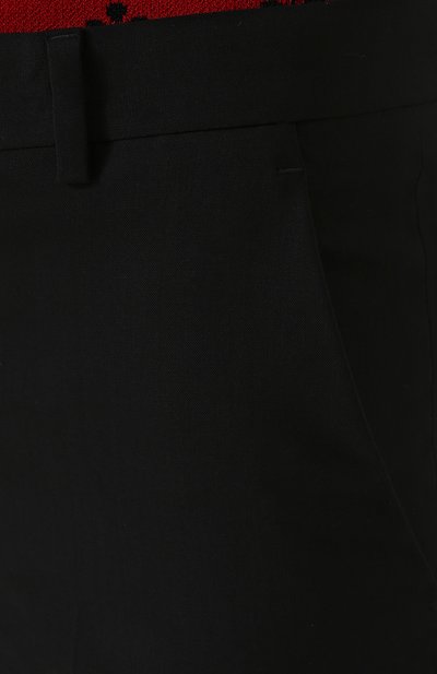 Однотонные брюки прямого кроя из эластичной шерсти REDVALENTINO, арт. PR3RB0B0/15N, фото 5