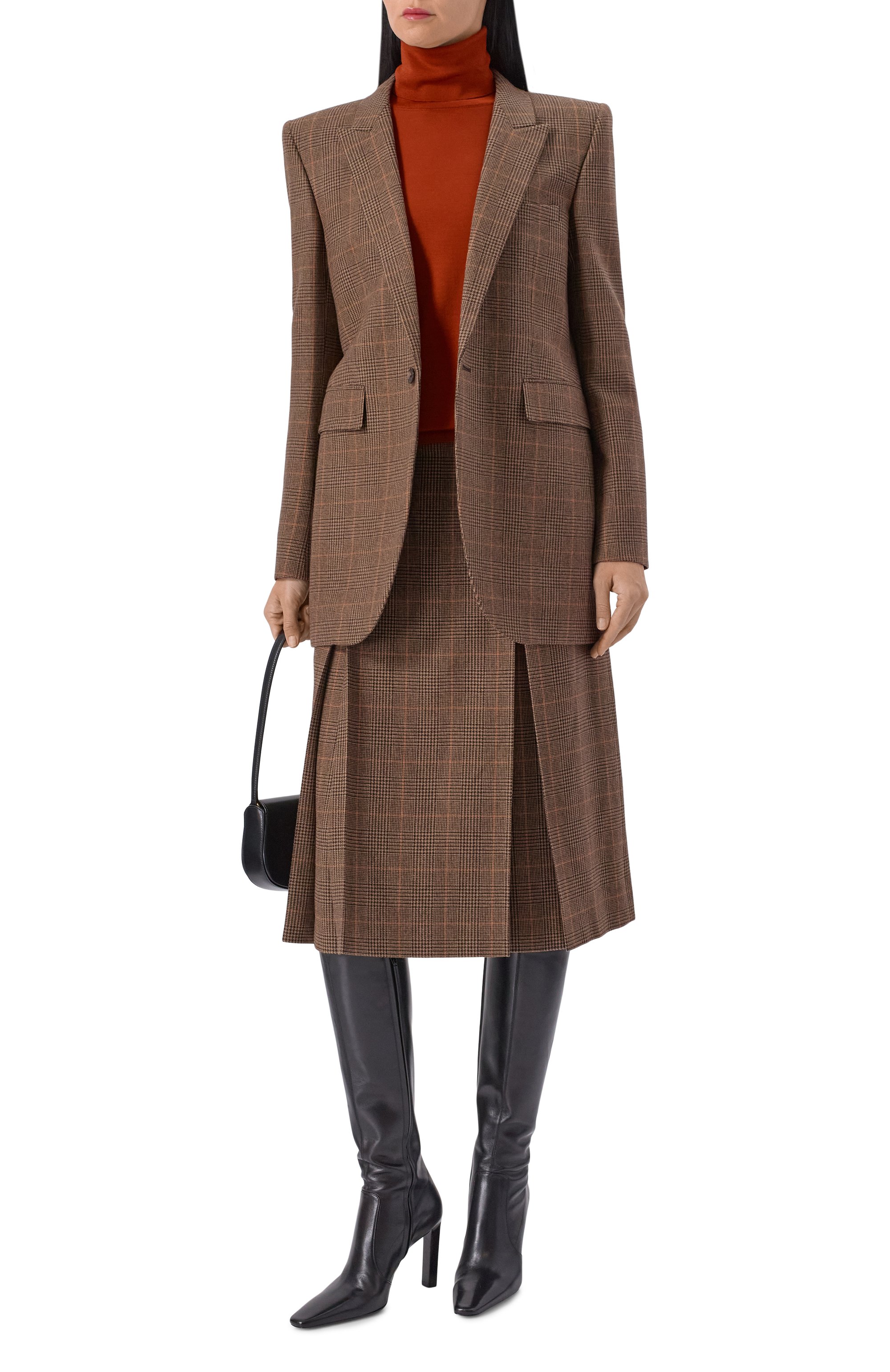 Шерстяная водолазка SAINT LAURENT оранжевого цвета по цене 208000 руб., арт. 850331/Y76GM, фото 2 Шерстяная водолазка SAINT LAURENT, арт. 850331/Y76GM, фото 2