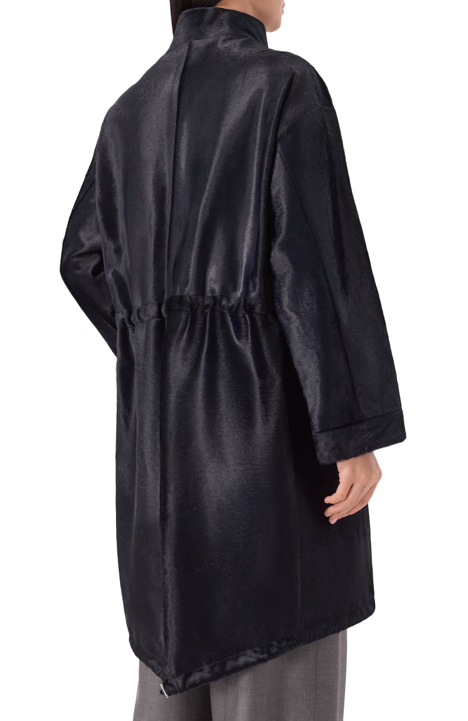 Парка из теленка GIORGIO ARMANI темно-синего цвета по цене 1125000 руб., арт. BAL05P/BAP23, фото 4 Парка из теленка GIORGIO ARMANI, арт. BAL05P/BAP23, фото 4