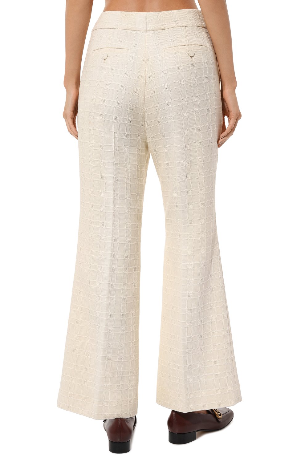Брюки из хлопка и шерсти GUCCI, арт. 631418 ZAD93, фото 4