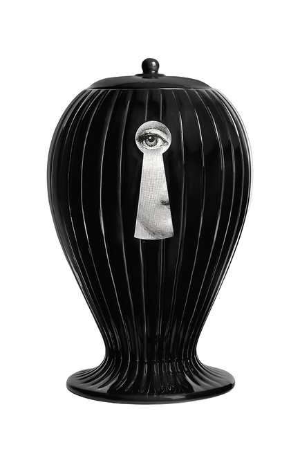 Ваза serratura rigato verticale FORNASETTI черного цвета, арт. F0R-10579 | Фото 2 (Нос: Не проставлено; Региональные ограничения белый список (Axapta Mercury): Не проставлено)