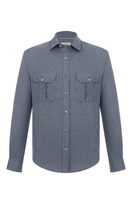 Мужская рубашка из хлопка и лиоцелла CANALI, арт. CSL2067/GL03659