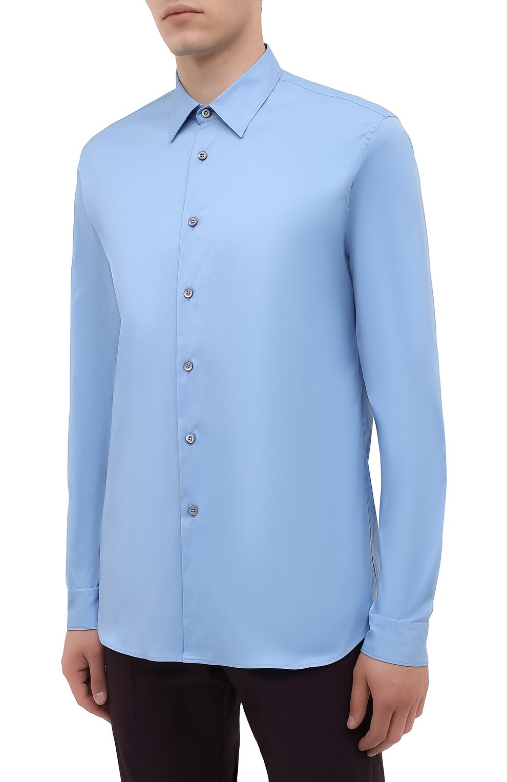 Хлопковая рубашка PRADA, арт. UCN122-F62-F0076, фото 3