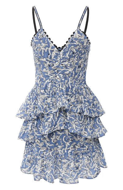 Женское платье с оборками VICTORIA, VICTORIA BECKHAM, арт. DRVV 640B SS19 PLISSE GE0RGETTE