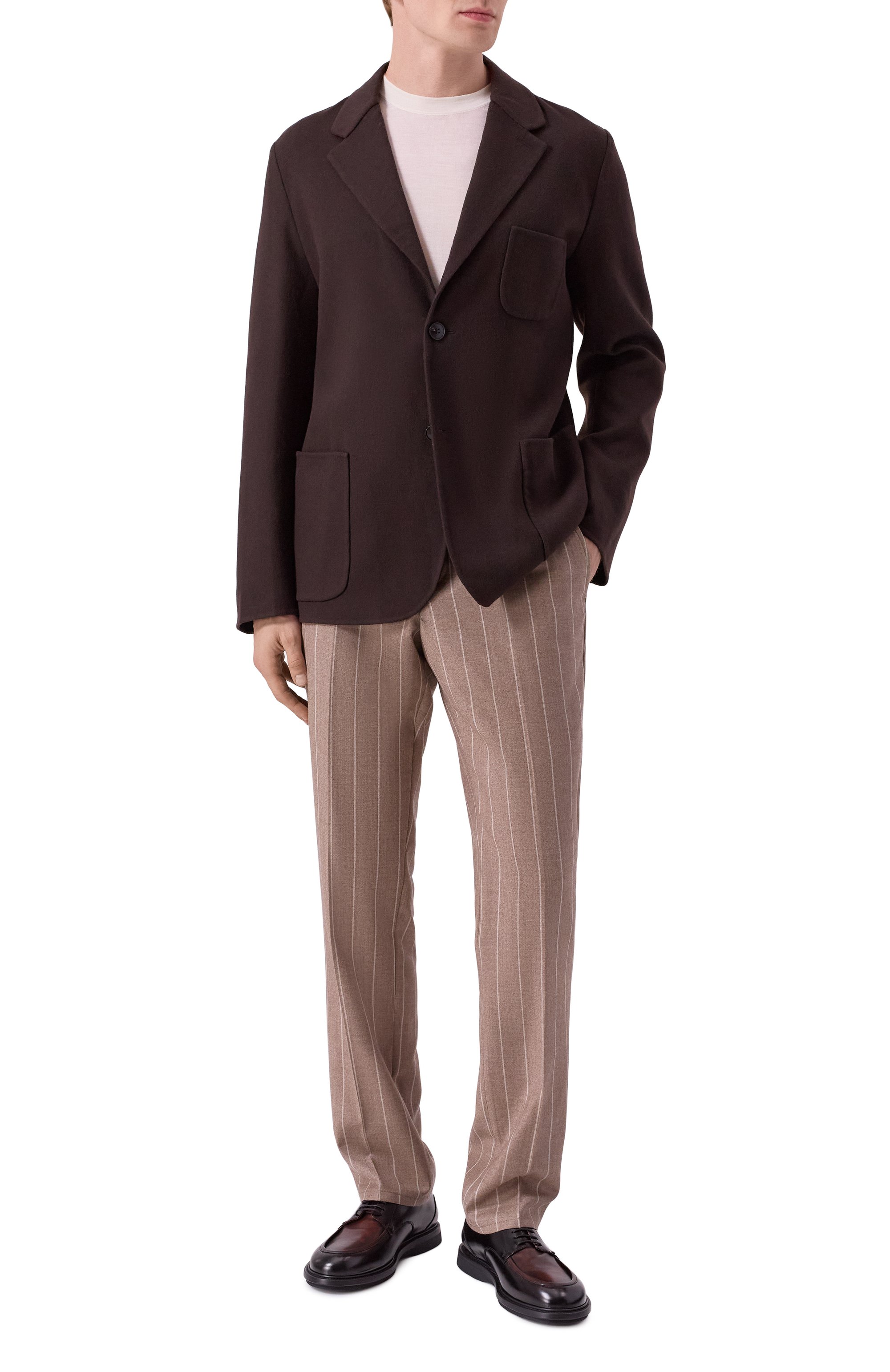 Шерстяные брюки BERWICH бежевого цвета по цене 44000 руб., арт. SPIAGGIA 20/AN1277, фото 2 Шерстяные брюки BERWICH, арт. SPIAGGIA 20/AN1277, фото 2