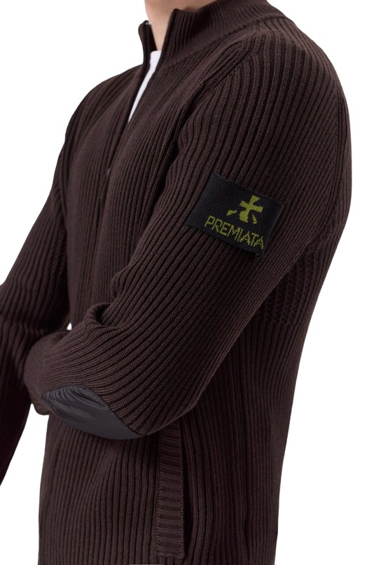 Шерстяной кардиган Premiata PMG25/W00L Коричневый  PMG25/W00L Фото 5