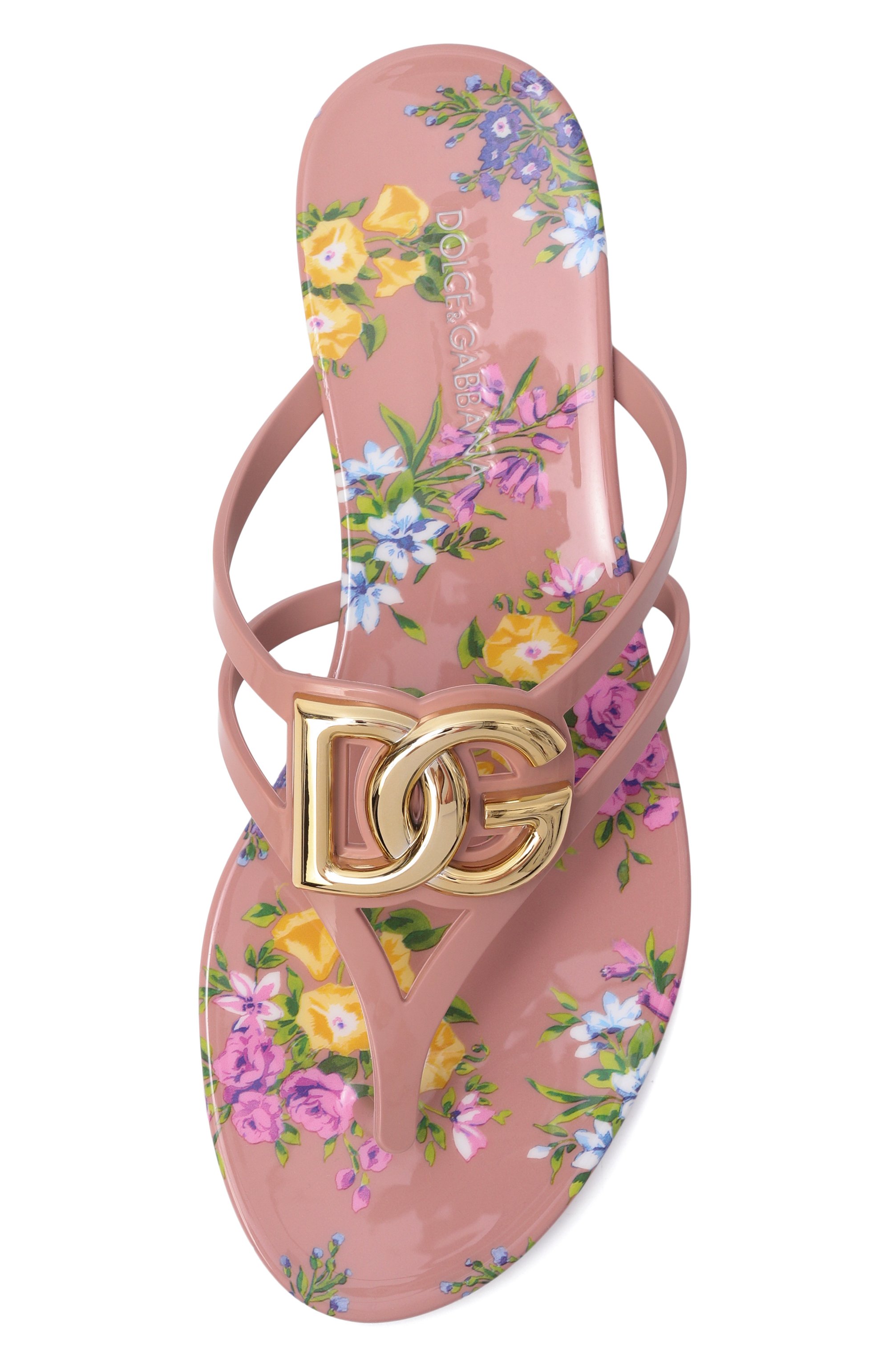 Шлепанцы DOLCE & GABBANA розового цвета по цене 65350 руб., арт. CW2418/AY850, фото 6 Шлепанцы DOLCE & GABBANA, арт. CW2418/AY850, фото 6