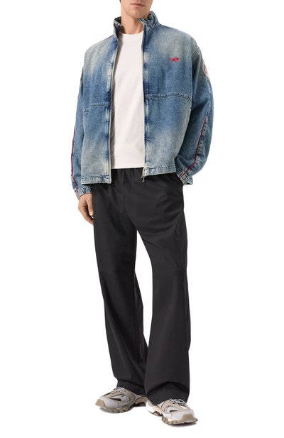 Хлопковая футболка LANEUS молочного цвета по цене 13350 руб., арт. S5LAMATH089, фото 2 Хлопковая футболка LANEUS, арт. S5LAMATH089, фото 2