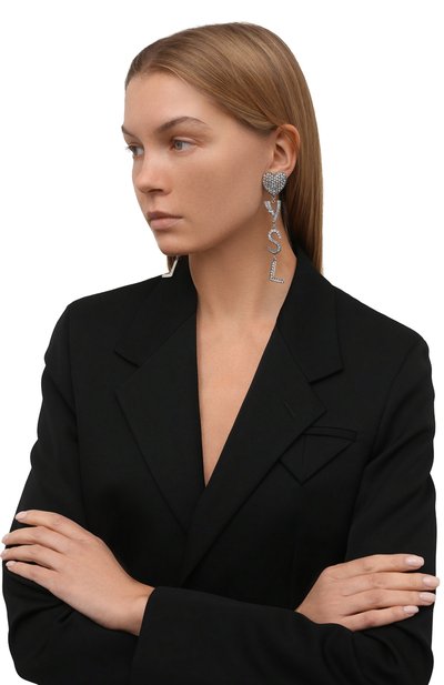 Серьги-клипсы heart SAINT LAURENT, арт. 584228/Y1526, фото 2