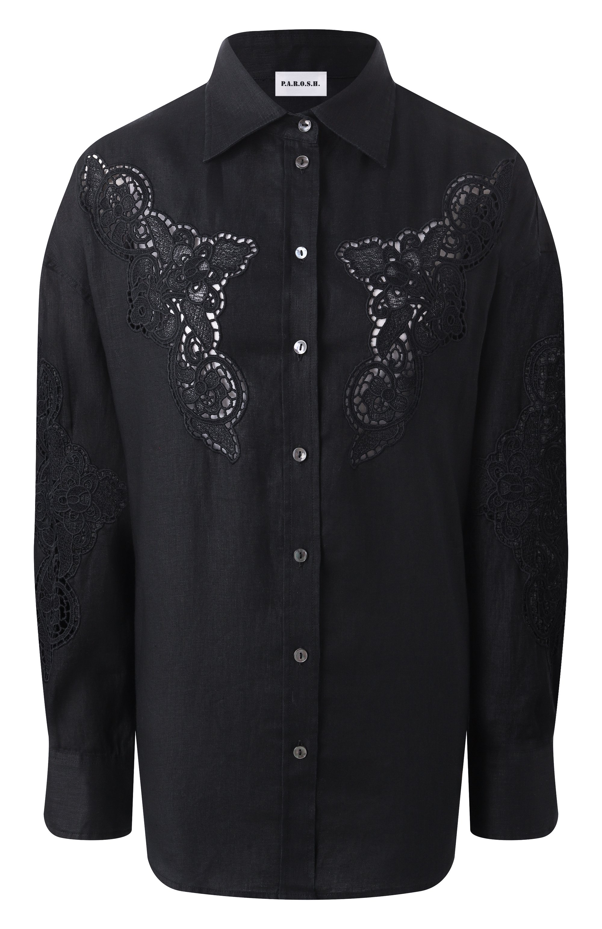 Льняная рубашка P.A.R.O.S.H., арт. D380626, фото 1