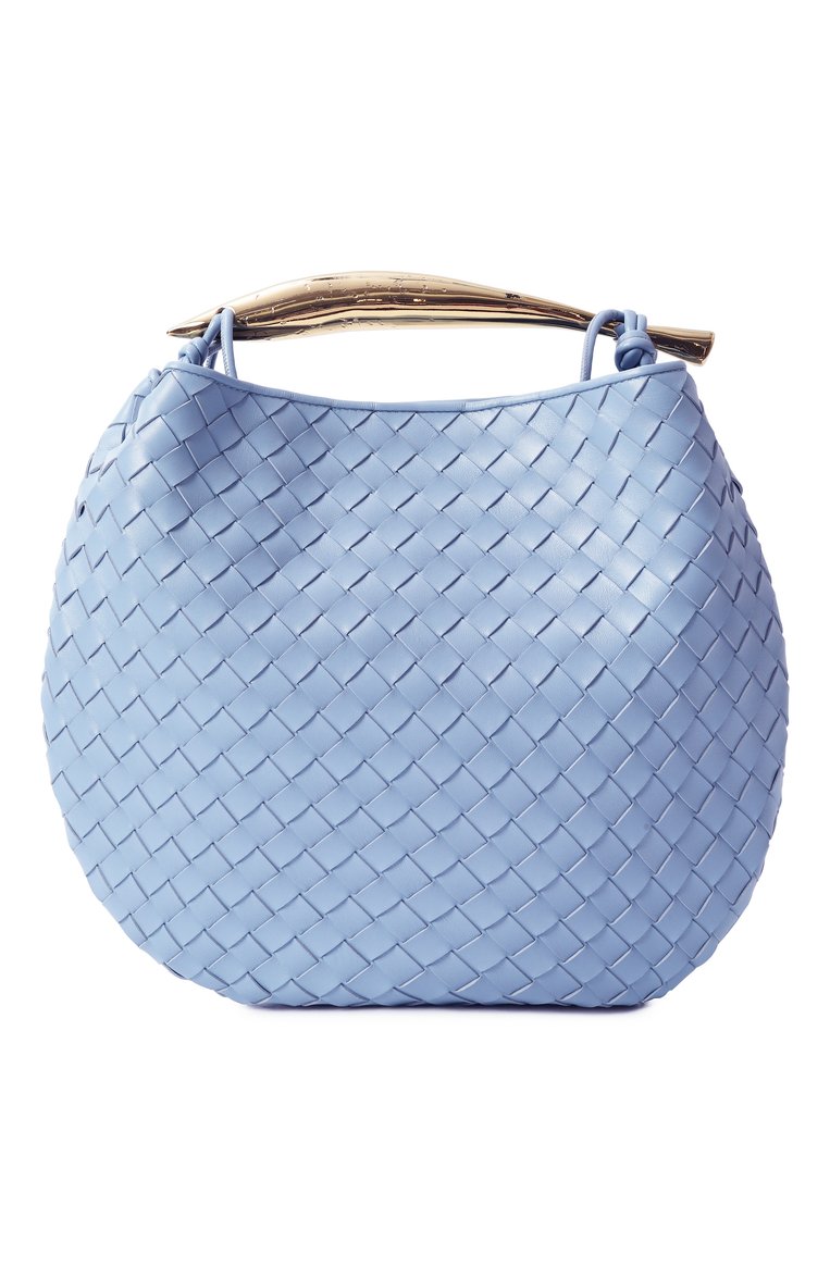 Женская сумка sardine medium BOTTEGA VENETA голубого цвета, арт. 754988-VCPP1 | Фото 6 (Размер: medium; Материал: Натуральная кожа; Автоматизация состава: Проставлено; Автоматизация ТО: Проставлено)